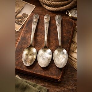 1939 New York World’s Fair Presidential Souvenir Spoon Lot Wm Rogers Silverplate